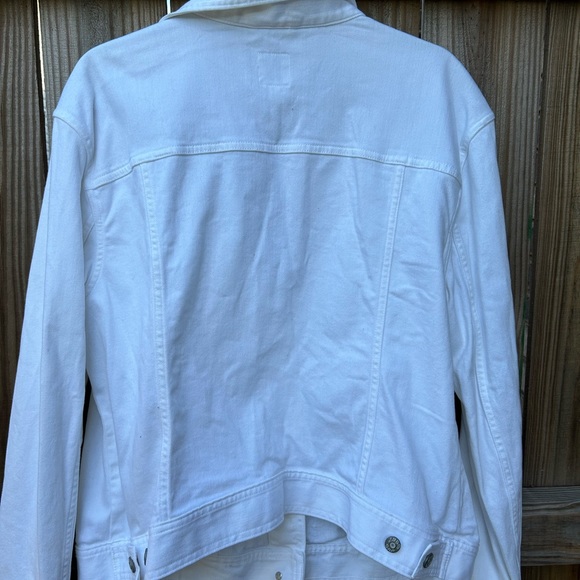 GAP Women’s White Denim Jacket XXL - Picture 10 of 15